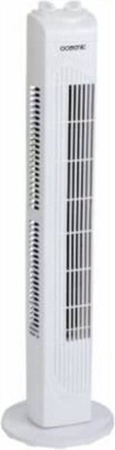 Oceanic Kolomventilator 45W Hoogte 78 cm 3 snelheden Oscillerend Wit