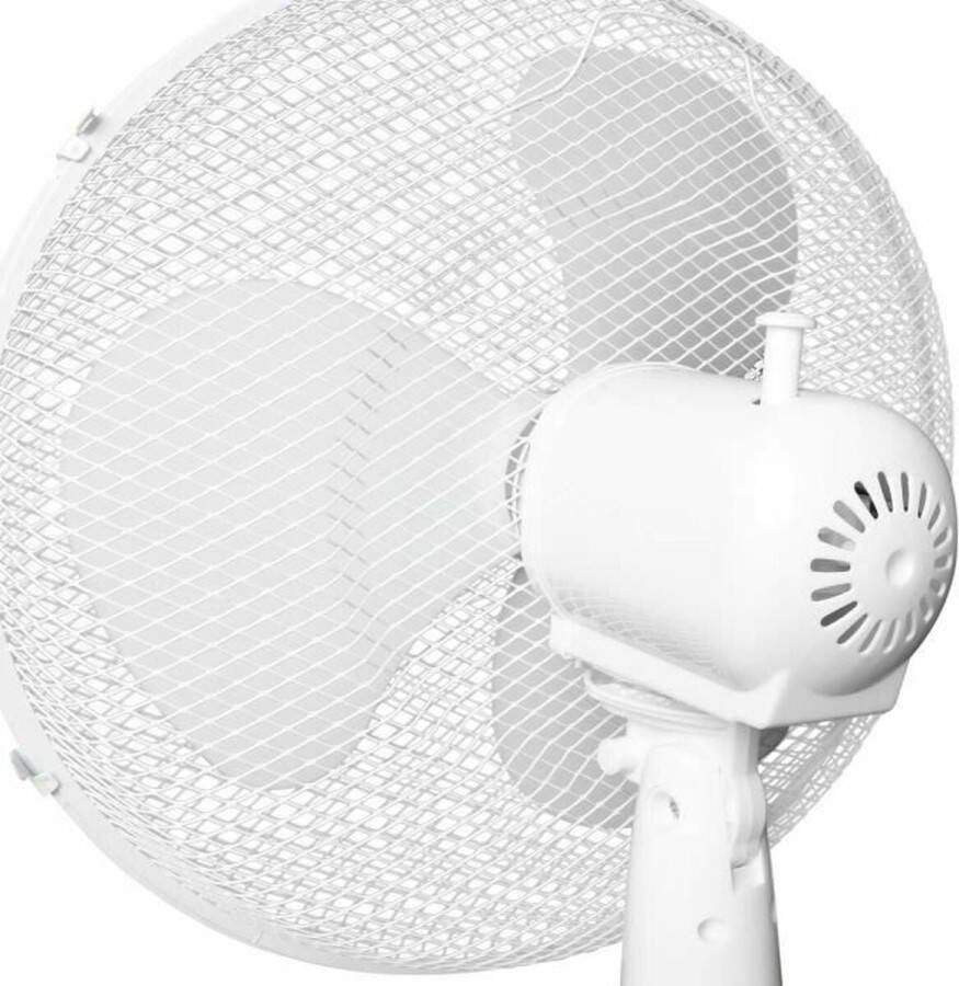 Oceanic Voetstukventilator 45W Diameter 40 cm In hoogte verstelbaar Oscillatie Wit