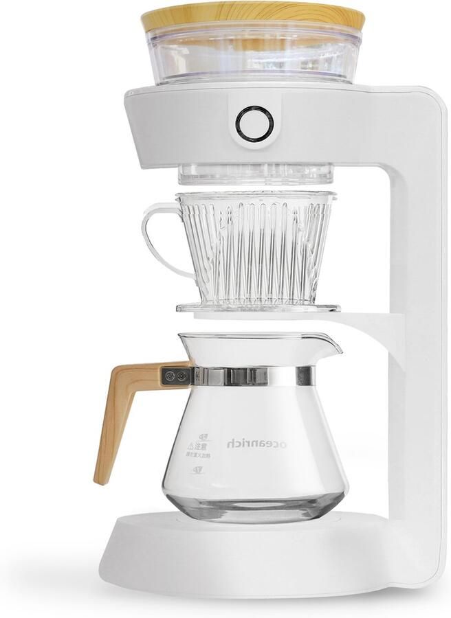 Oceanrich Auto Rotating Pour Over Koffiemaker- filterkoffie Wit