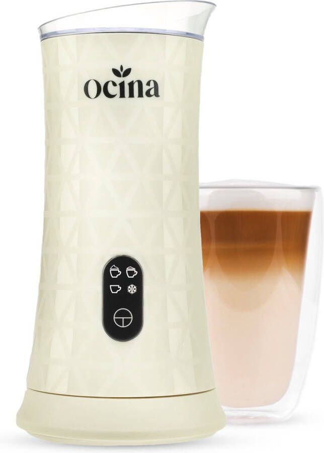 Ocina Elektrische Melkopschuimer 4 in 1 240 ML Greige Black Friday 2023