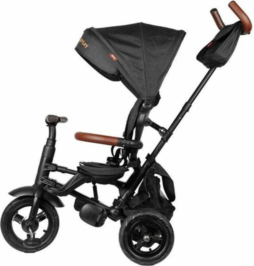 Ocio Driewieler Loopfiets Kinderwagen Trends New Rito Star Deluxe Driewieler Zwart