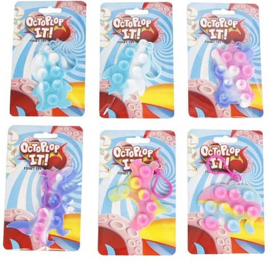 OctoPlopIT! Octoplop It! Fidget Toy Sleutelhanger Verschillend uitgeleverd