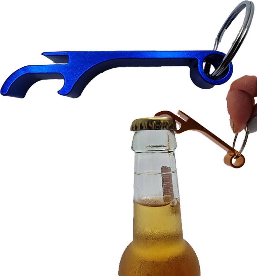 ODaani Flesopener Bieropener Sleutelhanger Blauw