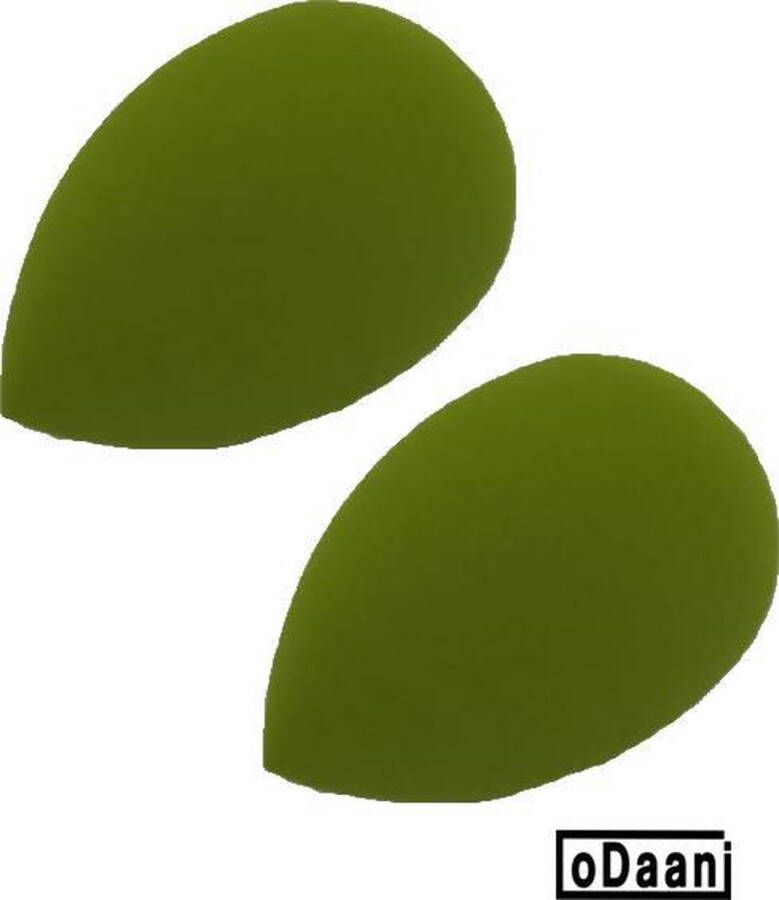 ODaani Make up spons Make up blender beauty blender 3 Stuks Zachte spons – Groen