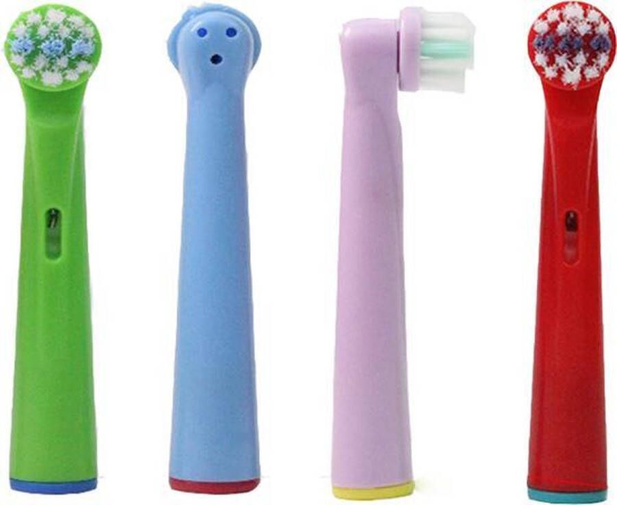 ODaani Opzetborstels Kinderen – 4 Stuks Opzetborstels Kids Geschikt voor Oral b – Stages