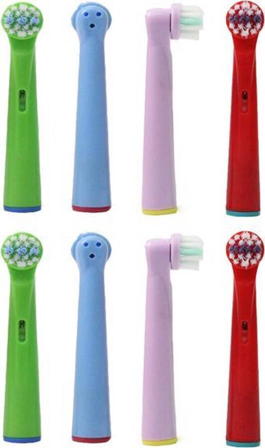 ODaani Opzetborstels Kinderen – 8 Stuks Opzetborstels Kids Geschikt voor Oral b – Stages