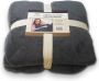 O'DADDY Fleece deken fleece plaid fleece deken met mouwen fleece deken 150 x 200 fleece plaid 150x200 snuggie sherpa super zacht plaids met mouwen grijs - Thumbnail 1