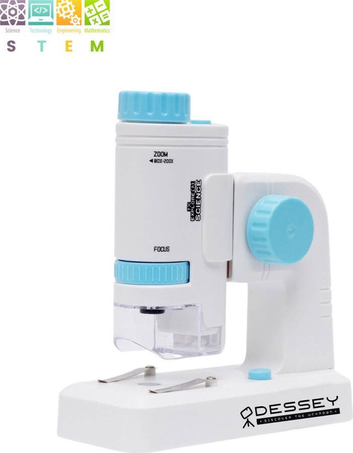 ODESSEY Jules Edition Microscoop Set – Microscoop voor Kinderen – 1200X Vergroting