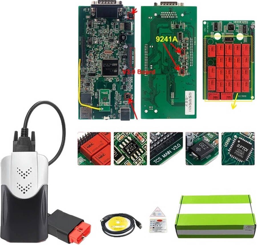 OEM OBD2 Scanner Multidiag Pro+ NEC Relais Nieuw V3.0 BT