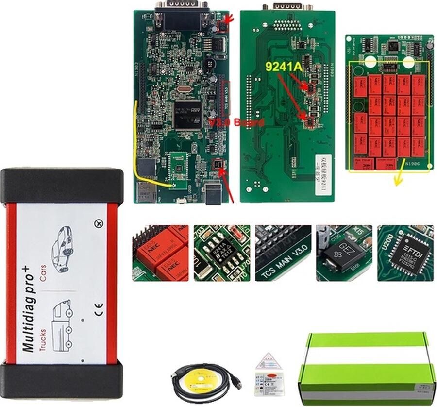 OEM OBD2 Scanner Multidiag Pro+ NEC Relais Multidiag V3.0 BT Multidiag V