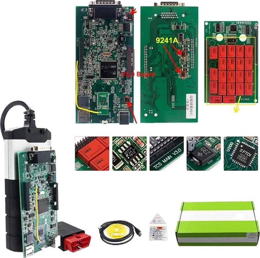 OEM OBD2 Scanner Multidiag Pro+ NEC Relais Oude Case V3.0 BT
