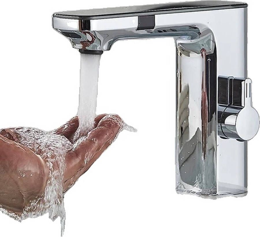 OEM Slimme Sensor Wastafelkraan Digitaal Display Scherm Touchless Bediening Chrome A.Chrome A