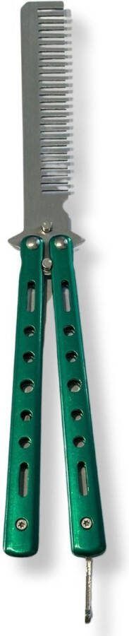 OEM Vlinderkam Groen Vlinder Mes Kam Butterfly Comb Green