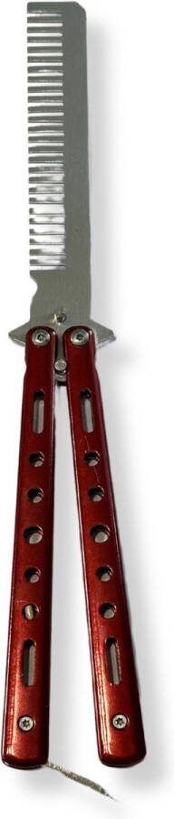 OEM Vlinderkam Rood Vlinder Mes Kam Butterfly Comb Red