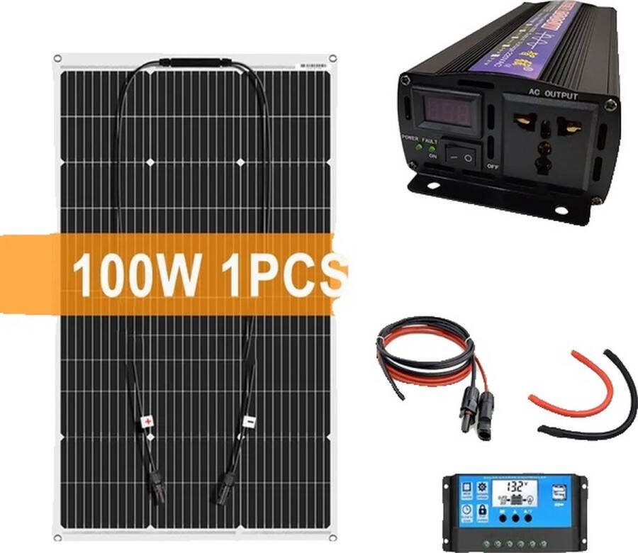 OEM Zonnepanelen set 2000W 12V Batterijsysteem Thuis Kamperen Buiten Polen 1 stuk met omvormer