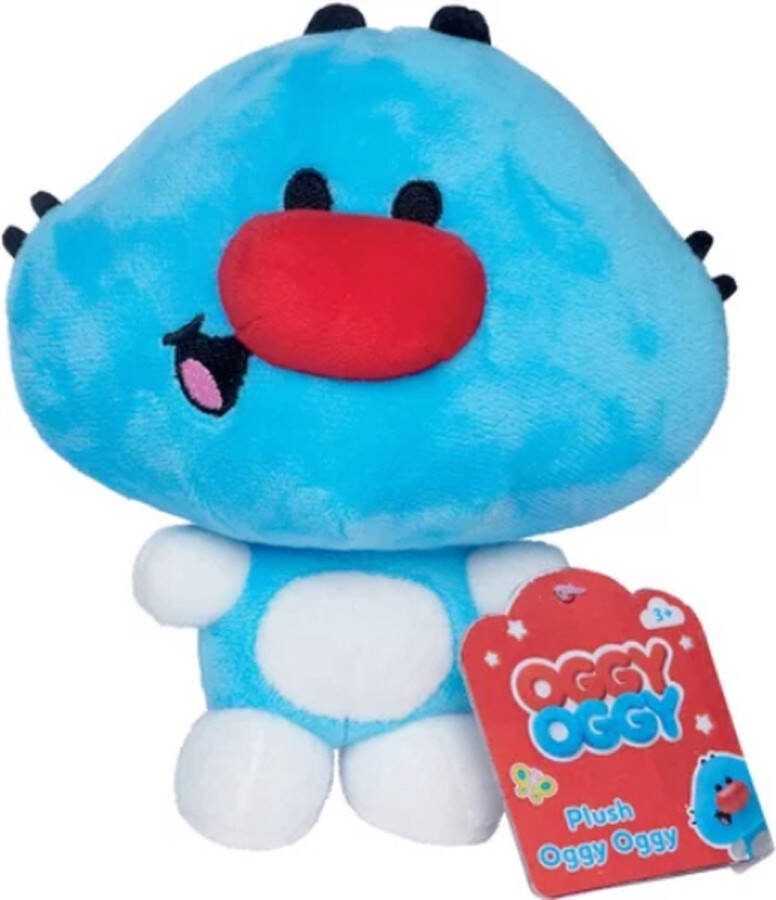 Oggy Pluche Knuffel 17 cm {Speelgoed Knuffeldier Knuffelpop voor kinderen jongens meisjes Bekend van TV Netflix Oggy en de kakkerlakken & Friends Plush}