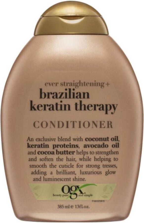 OGX Brazilian Keratin Smoothing Conditioner met Braziliaanse Keratine 385ml