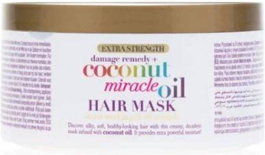 Ogx Coconut Miracle Oil Extra Strength Haarmasker Voor beschadigd haar 300ML