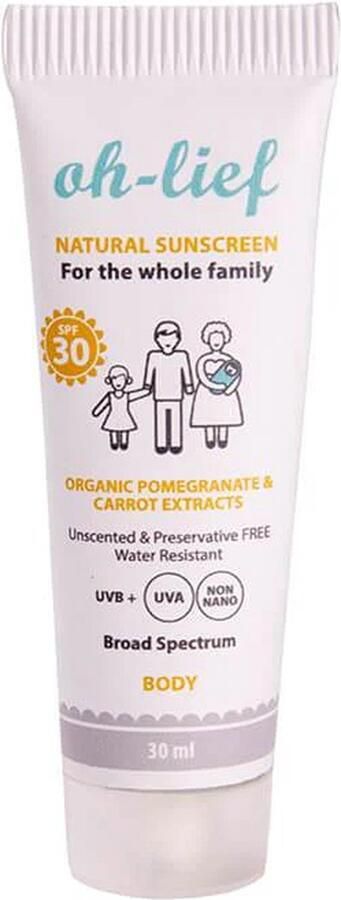 Oh-Lief Natuurlijke Zonnebrand SPF 30 Baby's & Kinderen 30 ml