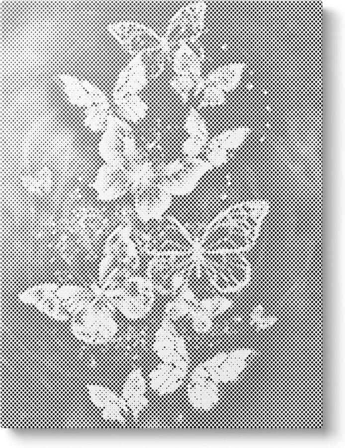 Oh My Dotz Vlinders Dot painting 60x80cm (Beste resultaat) Op frame gespannen Diamond painting & Schilderen op nummer alternatief Stippelschilderij