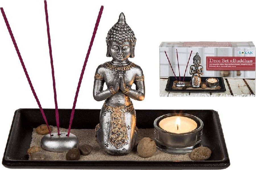 Oh My Home Decoratieve Boedhha-set met kaars & wierook (9 delig)