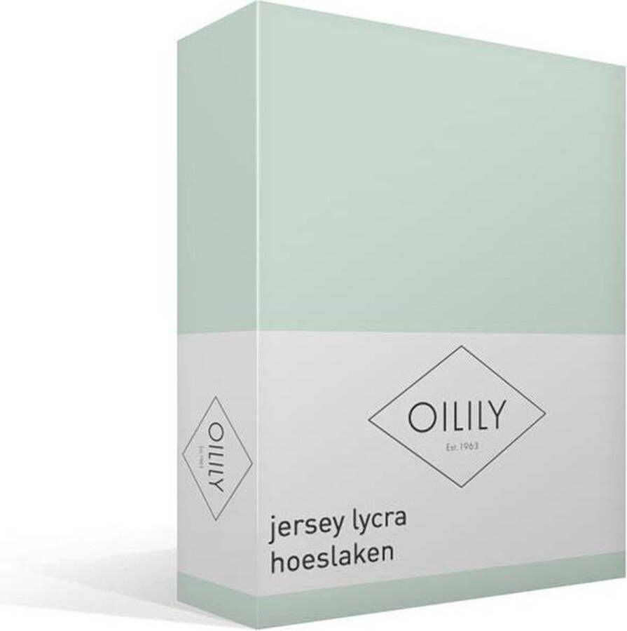 Oilily Jersey Lycra Hoeslaken Tweepersoons 140 160x200 220 cm Green