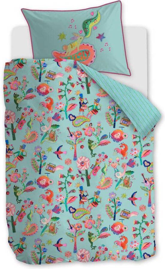 Oilily Musica dekbedovertrek Eenpersoons 140x200 220 Blauw