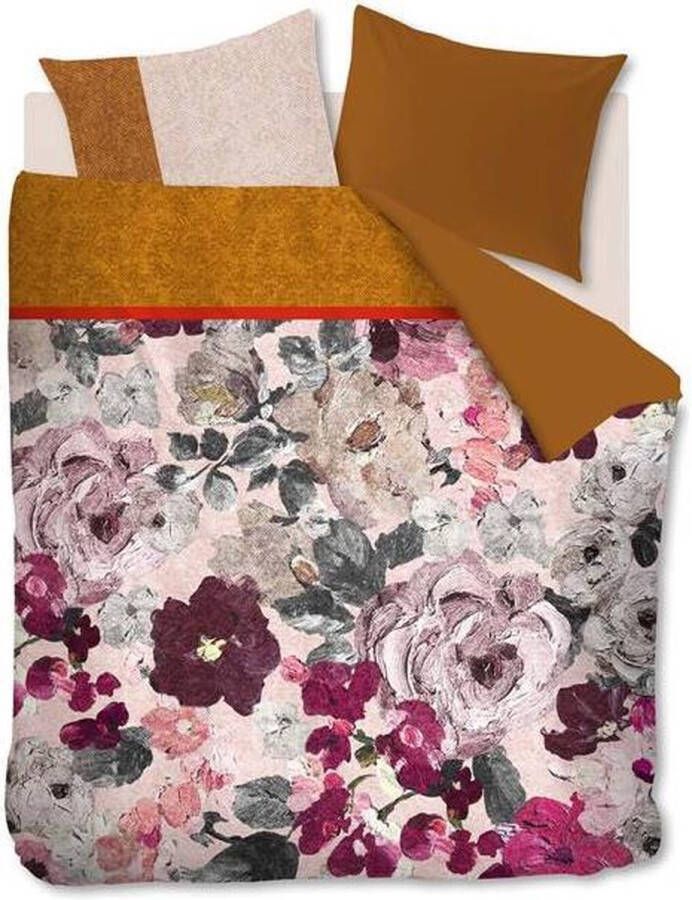 Merkloos Oilily Mellow Rose Dekbedovertrek Lits-jumeaux (240x200 220 Cm + 2 Slopen) Katoen Satijn Rood