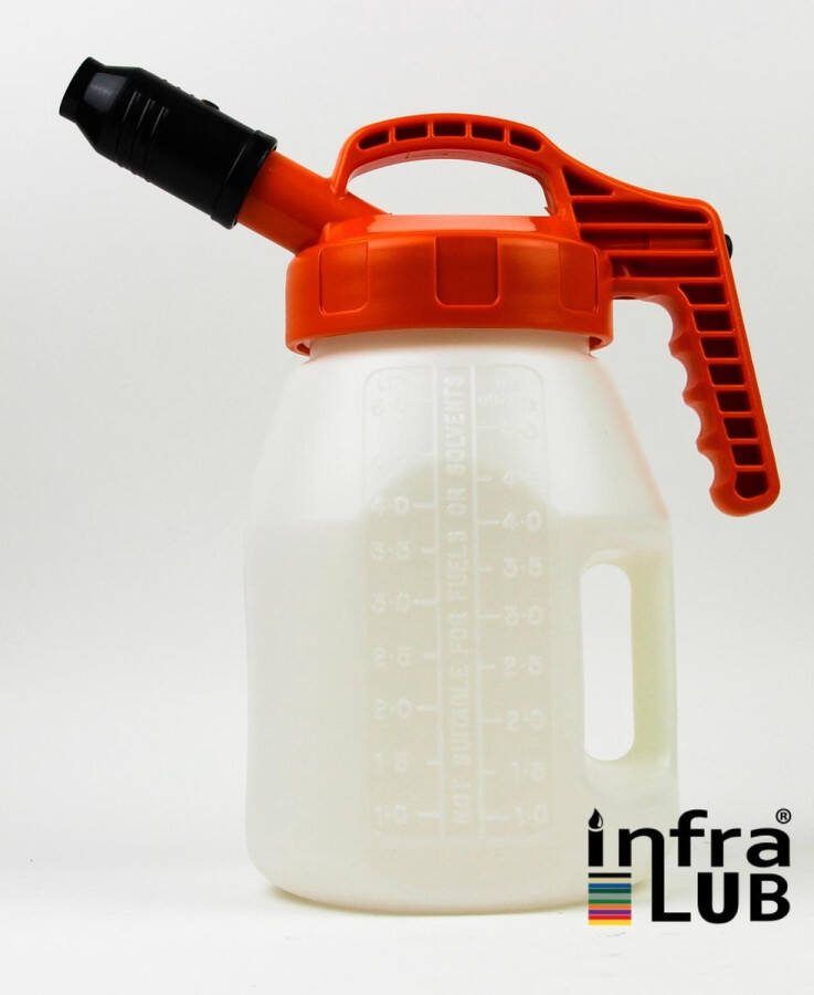 OilSafe Schenkkan (5 L) met korte tuit deksel oranje