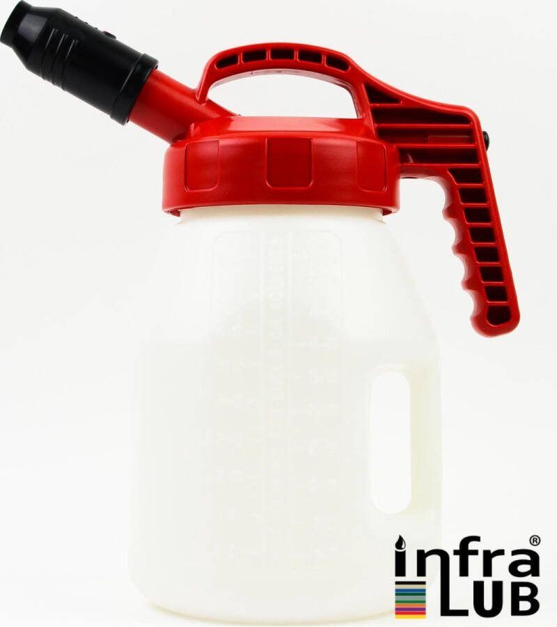 OilSafe Schenkkan (5 L) met korte tuit deksel rood