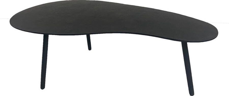 Oist Design Luciano L Coffee Table Aluminium Black 120 x 75 x 36 cm