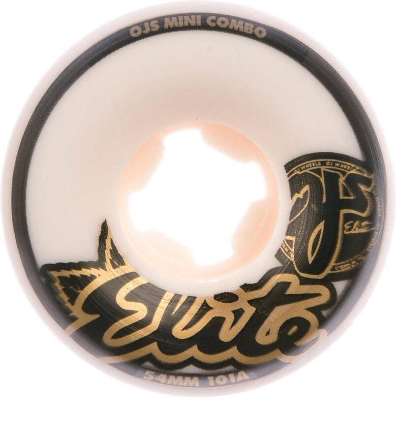 OJ Wheels 53mm Elite Mini Combo 101A skateboardwielen white