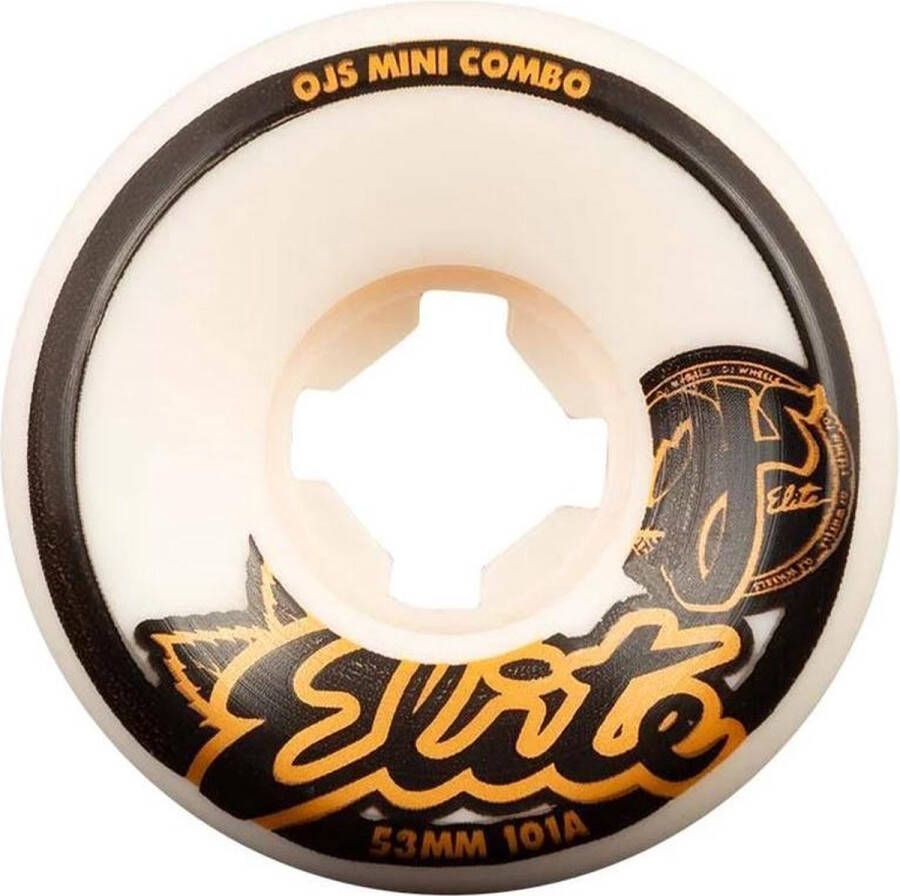 OJ Wheels 56mm Elite Hardline Wide 99A skateboardwielen white