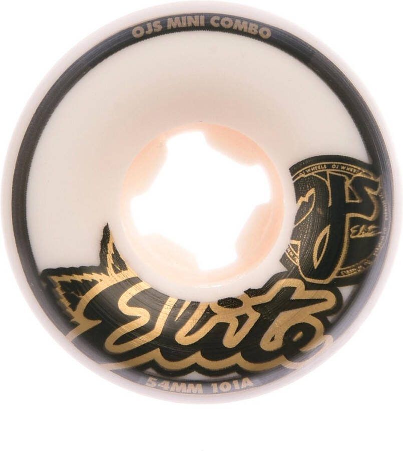 OJ Wheels 58mm Elite Mini Combo II 101A skateboardwielen white