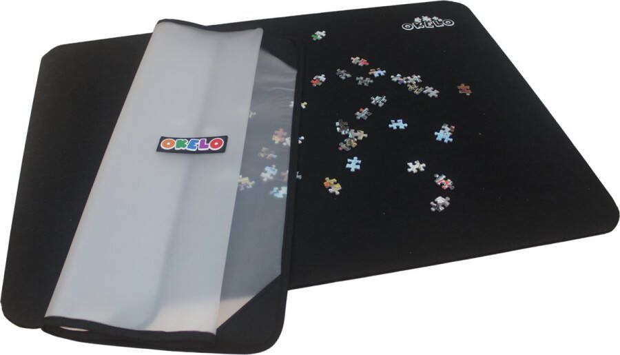 OKELO B.V. OKELO puzzelmat voor 2000 stukjes Puzzelmat Met beschermhoes Puzzelbord Puzzel Accessoires 116 x 78 CM incl. 5 opvouwbare sorteerbakjes