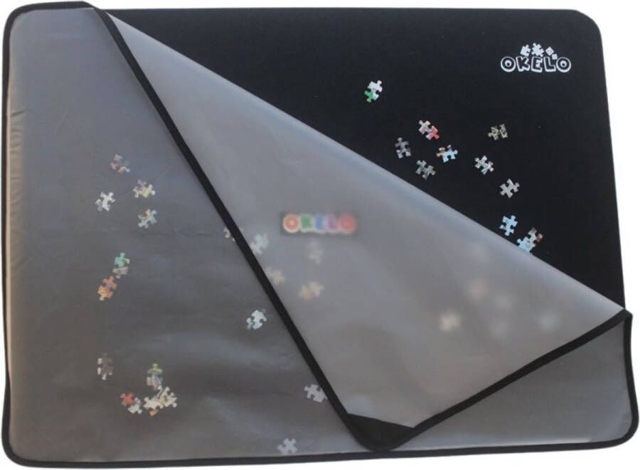 OKELO puzzelmat voor 1000 stukjes Puzzelmat Met beschermhoes Puzzelbord Puzzel Accessoires incl. 5 opvouwbare sorteerbakjes