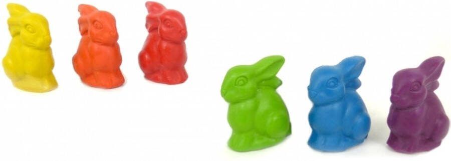 Ökonorm Waskrijtjes Konijnen Figuurtjes 6 Stuks
