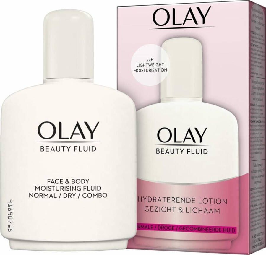 Olay Essentials Hydraterende Beauty Fluid Gezichtslotion 6 x 100 ml Voordeelverpakking