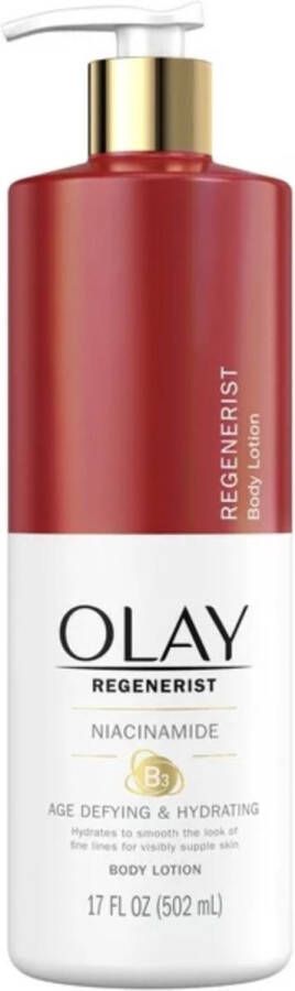 Olay Age Defying & Hydrating Niacinamide Hand and Body Lotion Veroudering Bestrijdende Lotion 502ml