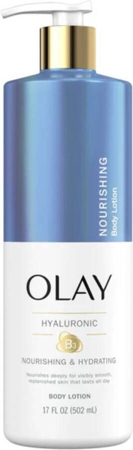 Olay Nourishing Hydrating Body Lotion- Voedende & Hydraterende Lotion -Hyaluronzuur 502ml