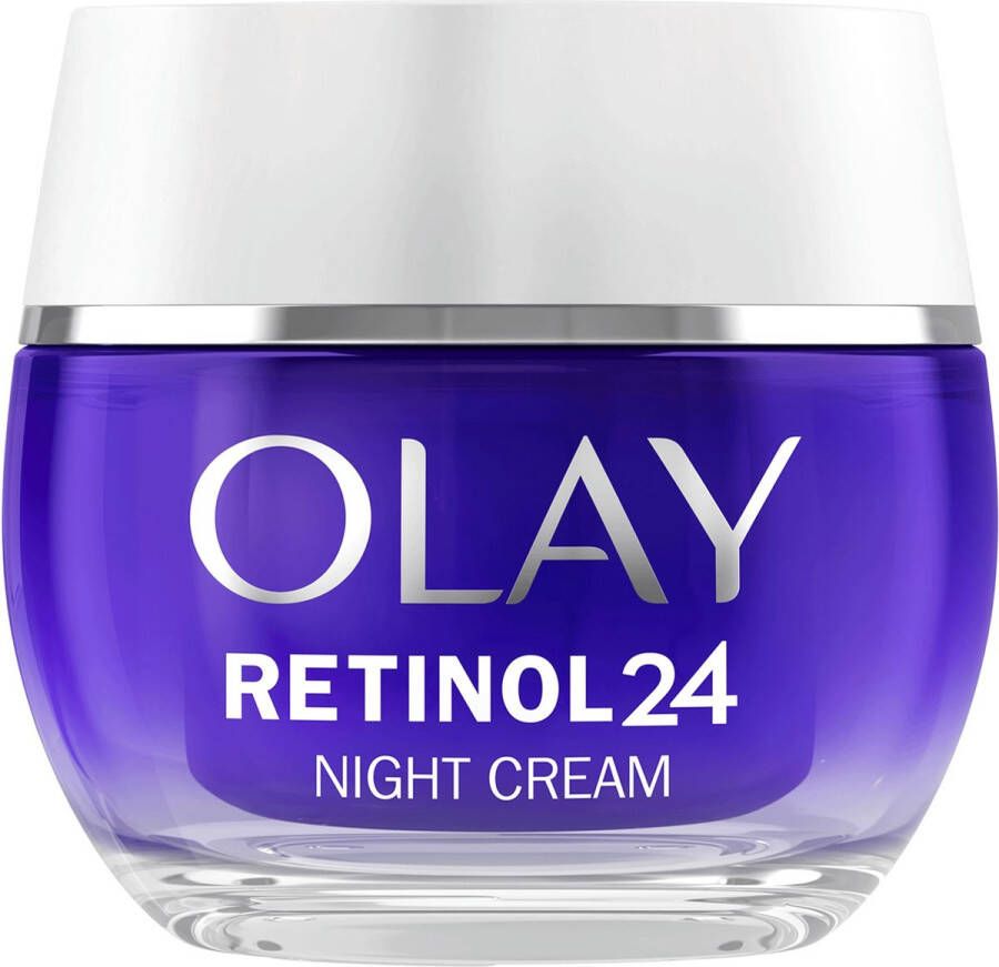 Olay Retinol 24 Hydraterende Nachtcrème Parfumvrij Verzacht Vernieuwt Hydrateert 50ml