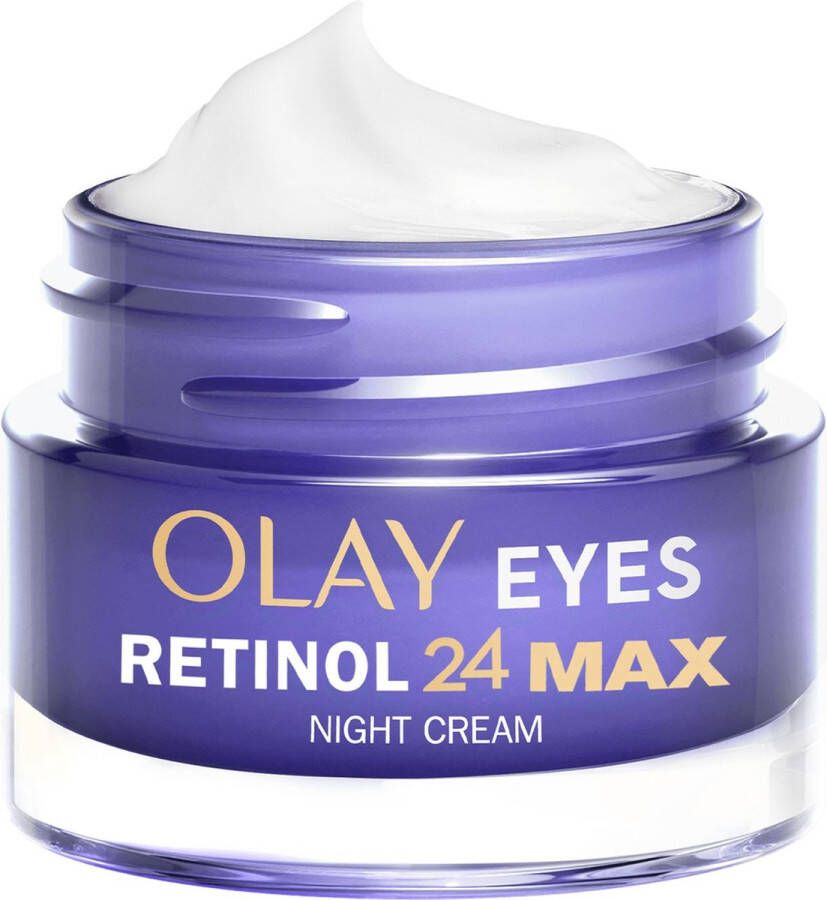 Olay Retinol 24 MAX* Nacht Oogcrème Voor Donkere Kringen Maakt Glad-Vernieuwt MAX* Hydratatie 15ml