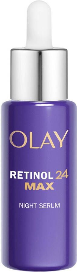 Olay Retinol 24 MAX* Nachtserum 3 Acties: Gladmaken Vernieuwen en MAX* hydrateren 40 ml