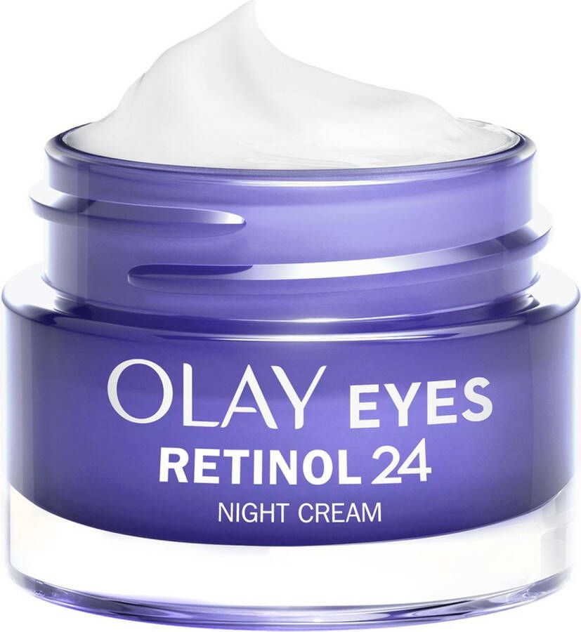 Olay Retinol 24 Nacht Oogcrème Parfumvrij Anti-Veroudering Verzorging voor Donkere Kringen 15 ml