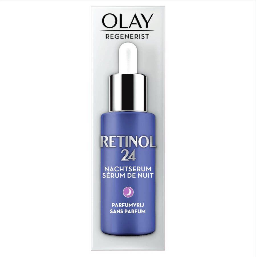 Olay Retinol 24 Nachtserum Met Retinyl Propionaat Maakt Glad Vernieuwt en Hydrateert 40 ml