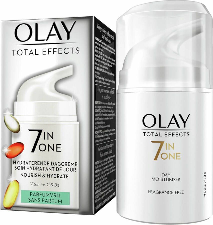 Olay Total Effects 7-in-1 Hydraterende Dagcrème Parfumvrij 4 x 50 ml