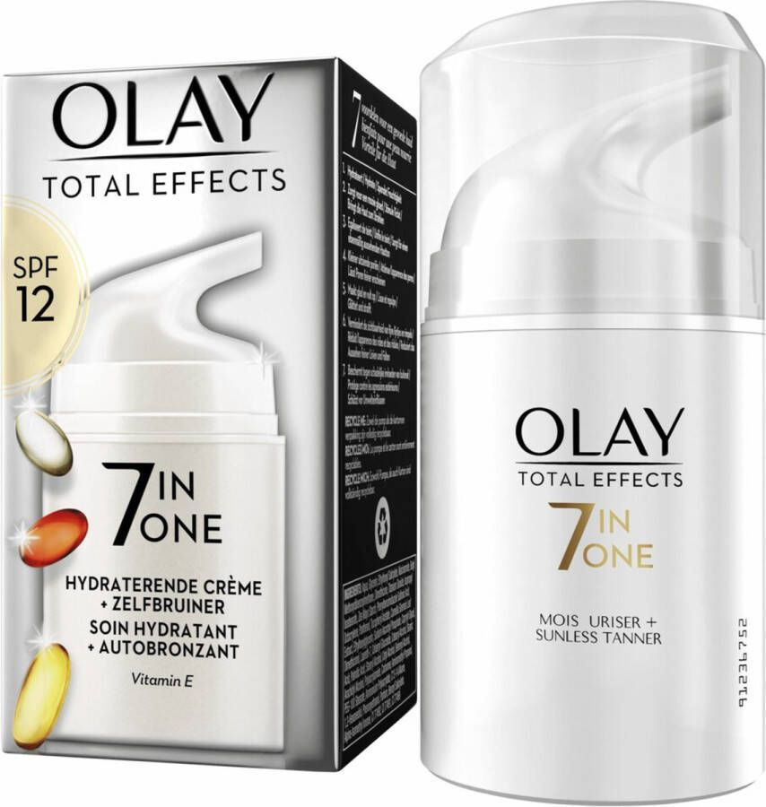 Olay Total Effects 7in1 hydraterende dagcrème & zelfbruiner SPF12 50 ml
