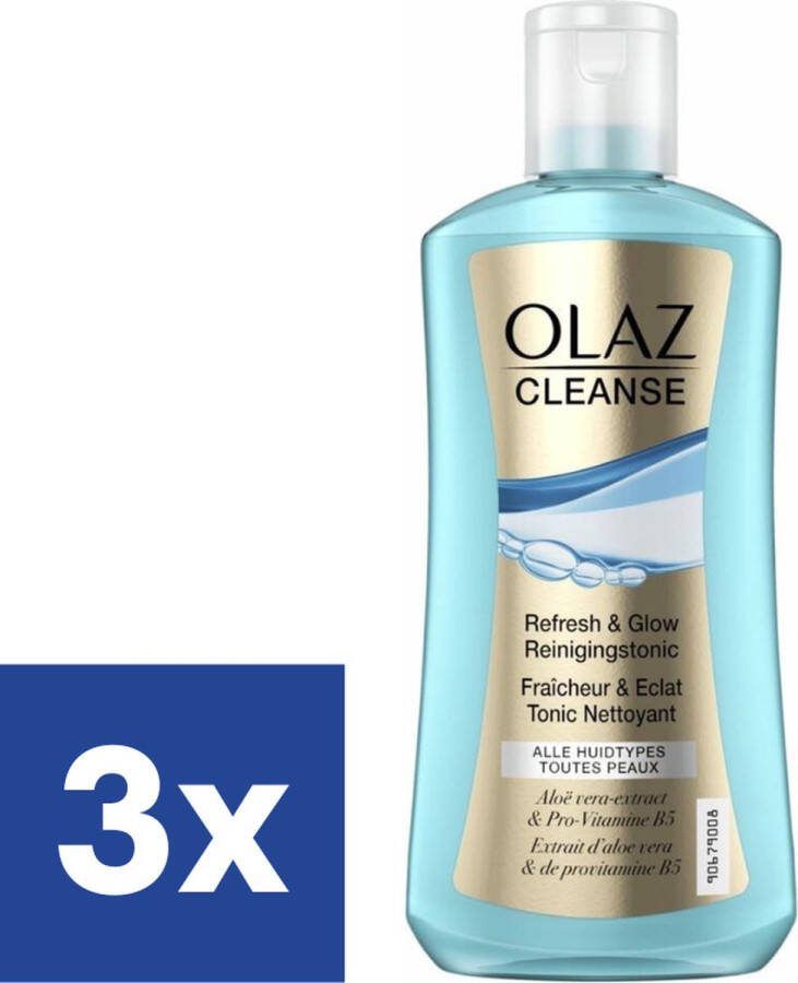 Olaz Cleanse Reinigingstonic Refresh & Glow 3 x 200 ml