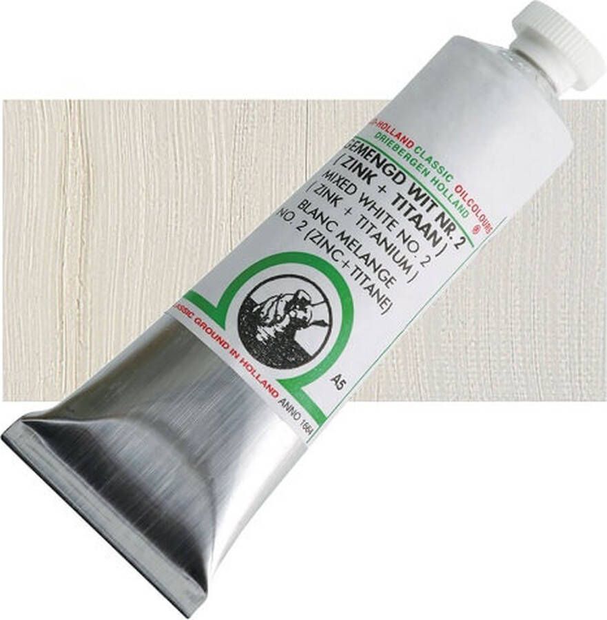 Old Holland Olieverf Mixed White 2 Zinc-Titanium A5 18ml