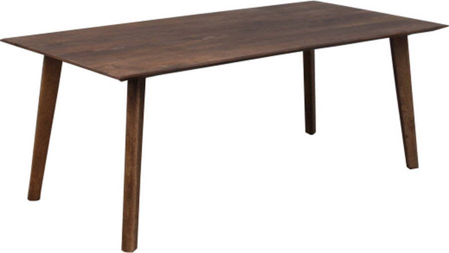 Old Inn Wonen Old Inn Eetkamertafel Mango walnoot met houten poot 240x100cm